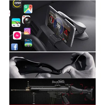 Naujas 6.5 colių prietaisų Skydelio Automobilio Savininkas Lengva Įrašą, Automobilinis Telefono Laikiklis, Universalus iPhone 
