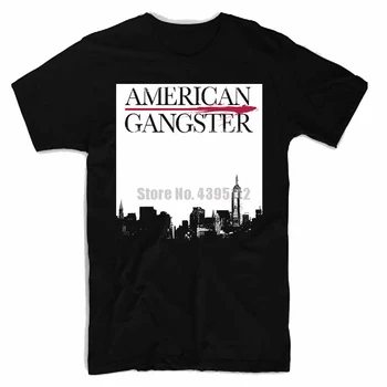 Amerikos Gangsterių Filmą Moterų Marškinėlius Streetwear Mados Tshirts Kietas Logotipas T Marškinėliai Black Ir White T-Shirt Trumpi Marškinėliai