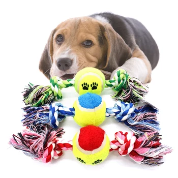 Virvės austi šunelis žaislų Bitė claning dantų kamuolys šuns žaislai įkandimų virvę auksaspalvis Retriveris Sibiro Haskių Šunų Žaislai Dideliems Šunims