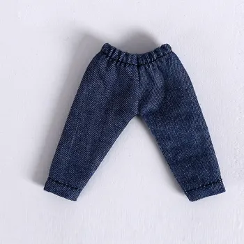 Ob11 kūdikių drabužiai, džinsai, kelnės kelnės gražus mazgas kiaulių TGS molio rankomis padaryti PICCODO lėlės drabužiai kelnės lėlės priedai