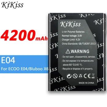 Didelės Talpos Už ECOO E04 Plius / Bluboo X6 Baterija 4200mAh, Telefono Baterija Galinga ECOO E04 Plius / Bluboo X6