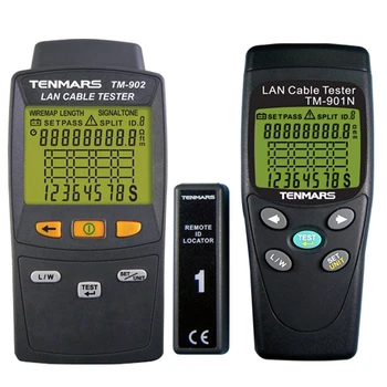 Tenmars TM-901N LAN Kabelio Testeris Backlit LCD Ekrane