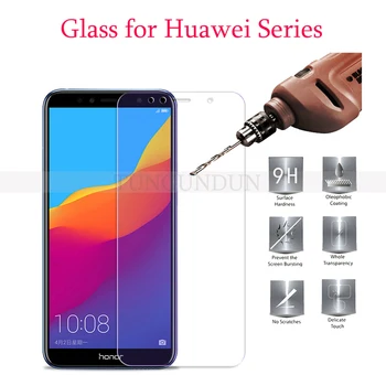 2-1Pcs Už Huawei Honor 10 9X 10X Lite Grūdintas Stiklas už Garbę 9A 8A 7A 9C 8S 9S 20 20i 30 Padengti Telefono Ekrano Apsauginė Plėvelė