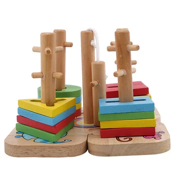 Mokymosi Švietimo Mediniai Žaislai, Vaikų Dėlionė 3D Magic Cube Vaikų Švietimo Žaislai Montessori Įspūdį Naujųjų Metų Dovanos