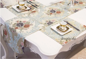 Modernus ir paprastas stalo runner audiniu menas, Europos stiliaus kavos staliukas stalo dekoracija stalo runner