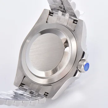 OUMASHI Vyrų Mechaninė Automatinė GMT Laikrodžiai 40mm, Nerūdijančio Plieno, Safyro Stiklas Šviesos Vandeniui Vyrų Riešo Žiūrėti Laikrodis