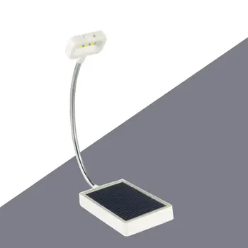 USB Įkrovimo 3LED Saulės Skaityti Kambario Stalas Naktiniai Knygos Šviesos Lempos, Balta