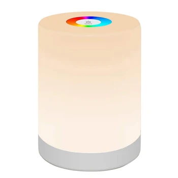 Kūrybos RGB Spalvų Įkrovimo Naktį Šviesos Pritemdomi Touch Control USB Įkrovimo staliukas Lempos