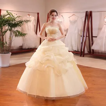 Ruthshen 2020 Realios Foto Princesė Kamuolys Suknelė Vestuvių Suknelės, Raukiniai Stebėjimo Vestuvinės Suknelės Vestidos de Novia Korėja
