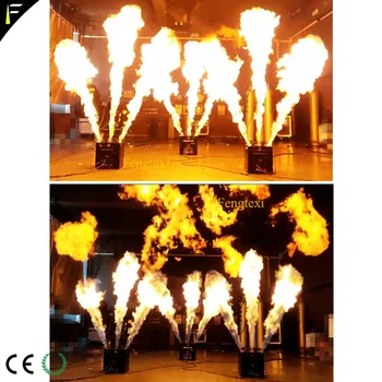 Etapas DJ 3m Nerūkomojo Blaze Ugnies Fontanas 3 Triguba Galvutė Uždegimo Liepsnos Ugnies Reaktyvinių Mašinos su DMX512 kontrolę, Naktinis Klubas