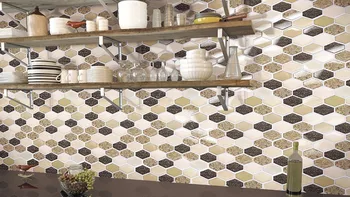 Vinilo Plytelės Virtuvės Backsplash, lipnios Sienos Plytelių(Smėlio, 10 Lapų) Aukštos Kokybės 3D Tapetai