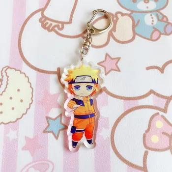 Naruto Key Chain Akrilo Vyras Keychain Naruto Sasuke Itachi Vyrų Animacinių Filmų Maišelį Pakabukas Paketų Prižiūrėtojų Raktinę Berniukų Mėgstamos Festivalio Dovana