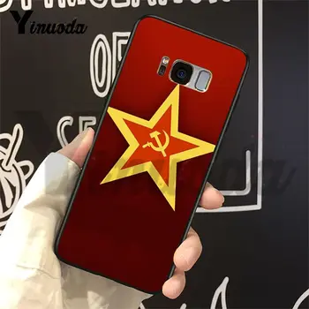Yinuoda Atveju Galaxy S9 SSRS, Sovietų Emblema, Vėliava Puikus Populiarus, Telefono dėklas, Skirtas Samsung Galaxy S6 krašto S7 krašto