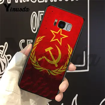 Yinuoda Atveju Galaxy S9 SSRS, Sovietų Emblema, Vėliava Puikus Populiarus, Telefono dėklas, Skirtas Samsung Galaxy S6 krašto S7 krašto