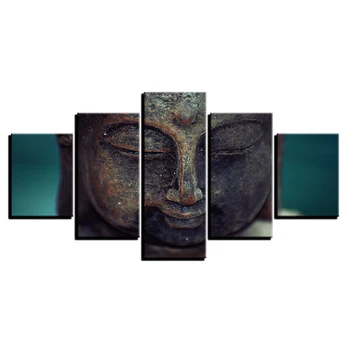Sistema Drobė Sienos Meno Dekoratyvinis Modulinės Nuotraukas, 5 Skydelis Pav Budos Gyvenimo Kambario, Miegamasis Spaudinių Cuadros Tapyba