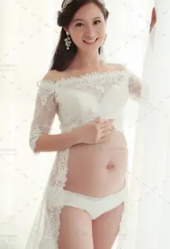 Nauja vasaros stiliaus nėštumo suknelė nėščioms Motinystės, motinystės suknelė fotografijos rekvizitai motinystės suknelė fotografijos rekvizitai