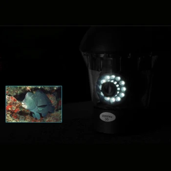 360 Laipsnių Besisukantis 20 Metrų Kabelio 7 colių Monitorius, Povandeninės Žūklės Kamera Su 12Pcs Balti LED Žibintai Naudojami Žvejybai ant Ledo