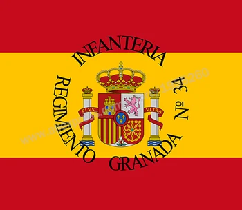 Vėliavos Bandera Unidad de Militar espanola Armijos Vieneto vėliava, 3 x 3 FT 90 x 900 cm Ispanijos Vėliavas, Plakatus