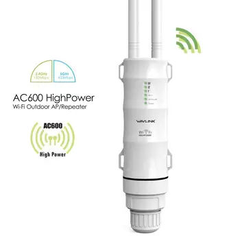 AC600 Lauko Wifi AP/ Kartotuvas / WISP Didelės Galios 2.4 GHz/5 ghz Wifi Maršrutizatoriaus Su Dviguba Antena Greitai, Greitis Iki 600Mbps