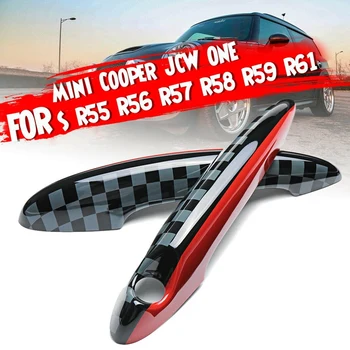 2 x Durų Rankena Dangtelis ABS, Mini JCW Cooper ONE S r55 toksiškas gyvūnijai R56 R57 R58 R59 R61