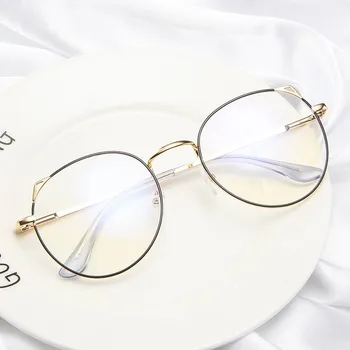 Moterų, Vyrų Klasikinis Unisex Klasikinis Aukso Metalo Rėmas GlassesVintage Stiliaus Optiniai Akiniai Skaitymui