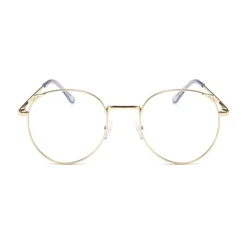 Moterų, Vyrų Klasikinis Unisex Klasikinis Aukso Metalo Rėmas GlassesVintage Stiliaus Optiniai Akiniai Skaitymui