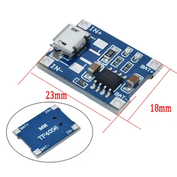 Smart Elektronika 5V tipas-c Micro USB 1A 18650 Ličio Baterijos Įkrovimo Lenta Su Apsauga Kroviklio Modulis Arduino 