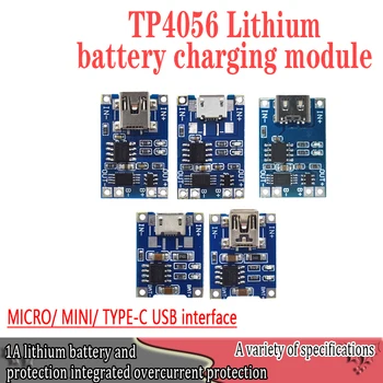 Smart Elektronika 5V tipas-c Micro USB 1A 18650 Ličio Baterijos Įkrovimo Lenta Su Apsauga Kroviklio Modulis Arduino 