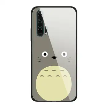 Totoro Japonijos Anime Stiklo Telefono dėklas Fundas už 