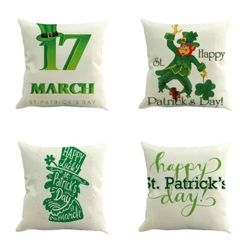 Žalia St. Patrick ' s Day Apkabinti Užvalkalas su Užtrauktuku Namų Hotel Bar 8 Stilius Uždarymo Patogus Minkštas Pillowcover