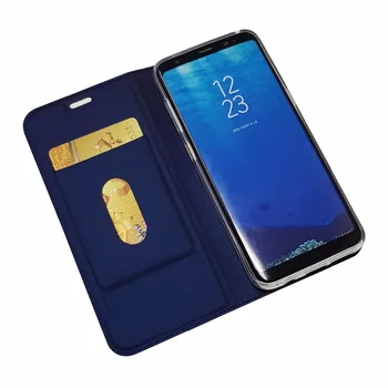 Case For Samsung Galaxy S8 funda atveju PU odos flip cover for Galaxy S8 Plus atveju prabanga Magnetas Piniginės Minkštas atveju kimTHmall