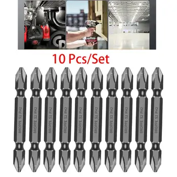 10vnt 65mm PH2 Magnetinis Elektros Phillips Dvigubo Baigėsi Atsuktuvų antgaliai 1/4