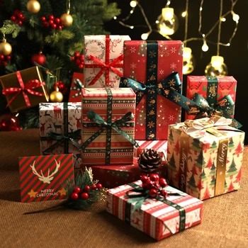 5 Vnt Kalėdų Elementas, Vyniojamasis Popierius, Vestuvių Dekoravimas Dovana Wrap Artware Pack GXMA