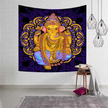 Indijos Religinių Mandala Raganavimas Gobelenas Šiuolaikinės Ins Stiliaus 3D Atspausdinti Polyestry Gobelenas Namų Meno Dekoro Kilimėlis Skara Antklodė