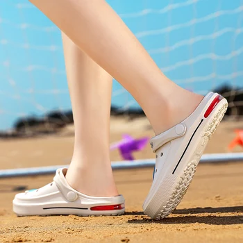 Vasaros Rožinė Mielas Kvėpuojantis Moterų Šlepetės Lauko Paplūdimio Moterų Sodo Batai Komfortą Pora Oro Šlepetės sandalias mujer 2020 m.