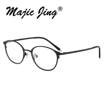 Magija Jing nerūdijančio plieno RX optinių rėmelių visą ratlankio trumparegystė akiniai akiniai recepto akiniai vyrams F3103