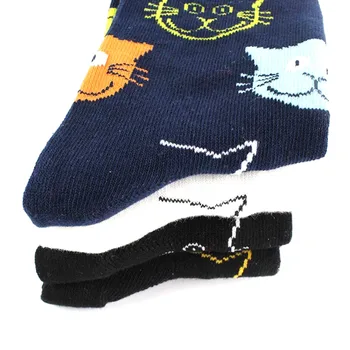 1 pora Žiemą madinga katė kojinės asmeninį vyrų ir moterų medvilnės kojinės orui ir patogūs vamzdis kojinės