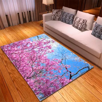 Mados aliejaus tapybai gyvenamasis kambarys plotas kilimas namų puošybai miegamajame kambaryje kiliminė danga gėlių spausdinti grindų kilimėlis valgomasis kilimėlis livin