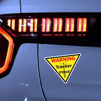 Įspėjimas GPS Tracker Įrengti Automobilių Lipdukas Vinilo Automobilių Langų Automobilių Optikos Reikmenys, Dekoratyviniai Vandeniui PVC 12cm*9cm