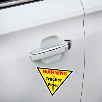 Įspėjimas GPS Tracker Įrengti Automobilių Lipdukas Vinilo Automobilių Langų Automobilių Optikos Reikmenys, Dekoratyviniai Vandeniui PVC 12cm*9cm