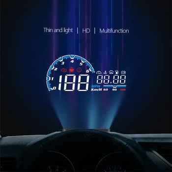 Daugiafunkcis AM-H300 Elite Versija Head Up Display už Automobilį Realiu laiku, Stebėti Sistemą, HD, LCD Ekrano Gedimas Švarus Klaidos Signalas