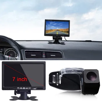 7 colių Ekranas LCD ir vandeniui naktinio matymo automobilių kameros honda accord civic Automobilio Galiniai Atbulas atgal Kamera, automobilių stovėjimo aikštelė