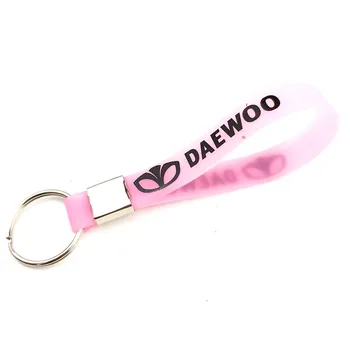 Šviesos rožinė moterų, mergaičių, Raktų pakabukas Dovana Raktų pakabukai KeyRings Už Daewoo Logotipas Winstom Espero Nexia Matiz Lanos