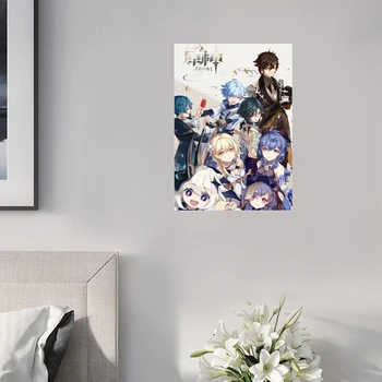 Anime Plakatai Genshin Poveikio HD Serijos Žaidimo Plakato, Knygos Tapybos Namų Puošybai Tapybos Studijų Miegamojo Sienų Tapyba