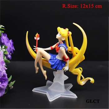 Tortas topper princess gimtadienio prekių tortas dekoravimo vaikų mergaičių dovanų angelas sparnų Sailor Moon paveikslas modelis, žaislai