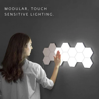 Šiaurės LED Naktinis Apšvietimas Quantum Lempos Modulinės Touch Šviesos prisilietimams Jautrus LED Apšvietimas Naktį Šviesos Magnetinis 
