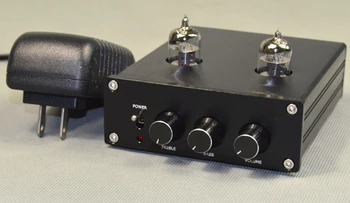 Vėliau HiFi 6J1 Vakuuminio Vamzdelio Stereo-Preamplifier PreAmp Skaitmeninio garso aukštumą Bass spalvų Valdymas