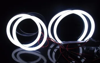 2018 Naujas Medvilnė LED Angel eyes halo žiedas rinkinys DRL Šviesos lempa 