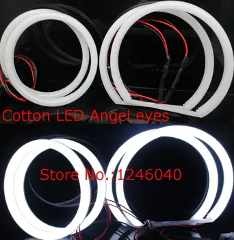2018 Naujas Medvilnė LED Angel eyes halo žiedas rinkinys DRL Šviesos lempa 