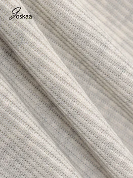 Joskaa Rudenį Moterų Sexy Marškinėliai Kieto Balta Ilgomis Rankovėmis Dvigubas Užtrauktukas Korsetas 2021 Naujas Irrigular Liesas Pasėlių Viršuje Moterų Megztinis